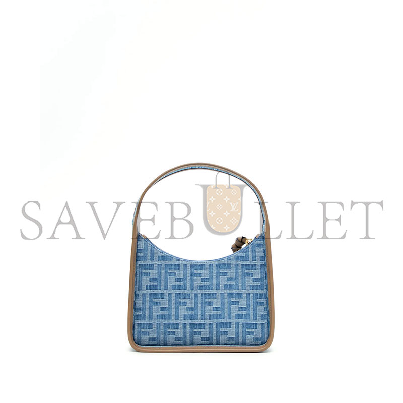 FENDI DENIM FF MINI FENDESSENCE BAG 8BS094AS3F (27*20.5*7cm)